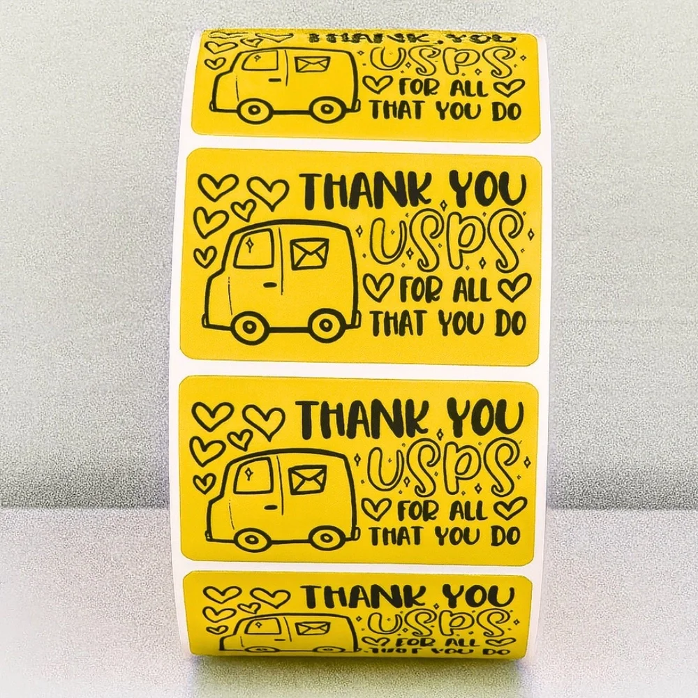 Thank You USPS Stickers – Mail Carrier Appreciation Labels for Packages 2